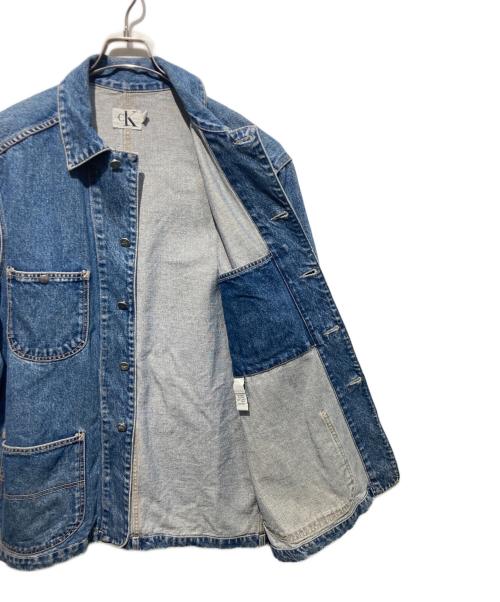 Calvin Klein Jeans（カルバンクラインジーンズ）Calvin Klein Jeans (カルバンクラインジーンズ) デニムカバーオール ブルー サイズ:Mの古着・服飾アイテム