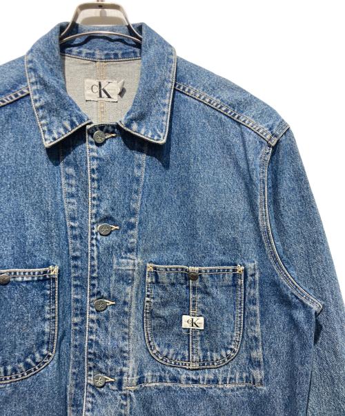 Calvin Klein Jeans（カルバンクラインジーンズ）Calvin Klein Jeans (カルバンクラインジーンズ) デニムカバーオール ブルー サイズ:Mの古着・服飾アイテム