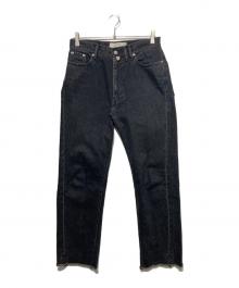 ANCELLM（アンセルム）の古着「BLACK STRAIGHT 5P DENIM PANTS デニムパンツ」｜ブラック