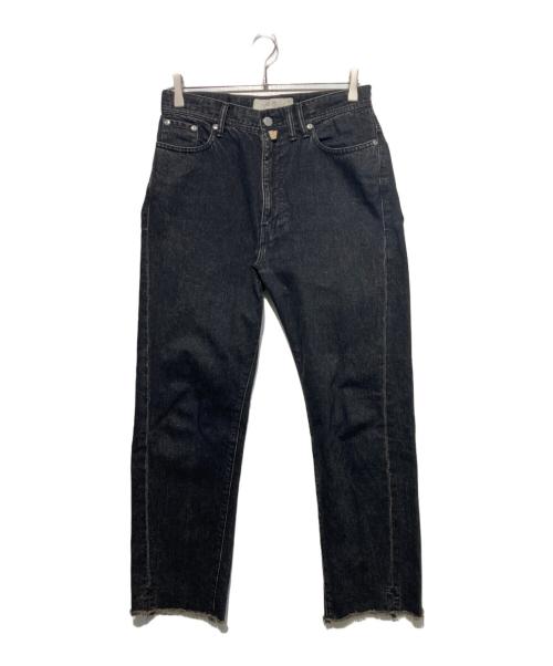 ANCELLM（アンセルム）ANCELLM (アンセルム) BLACK STRAIGHT 5P DENIM PANTS デニムパンツ ブラック サイズ:1の古着・服飾アイテム