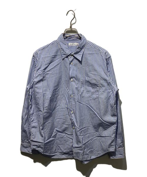 sans limite（サンリミット）Sans limite (サンリミット) ストライプシャツ ブルーの古着・服飾アイテム
