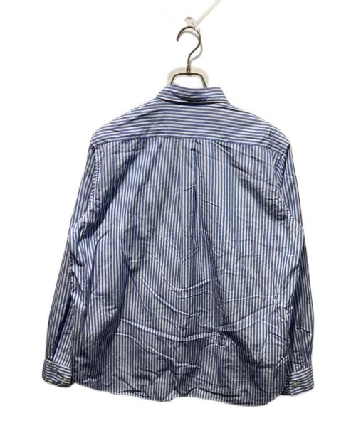 sans limite（サンリミット）Sans limite (サンリミット) ストライプシャツ ブルーの古着・服飾アイテム