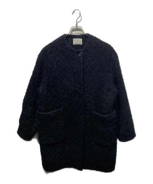 IENA（イエナ）IENA (イエナ) ループツイードコクーンコート ブラック サイズ:36の古着・服飾アイテム