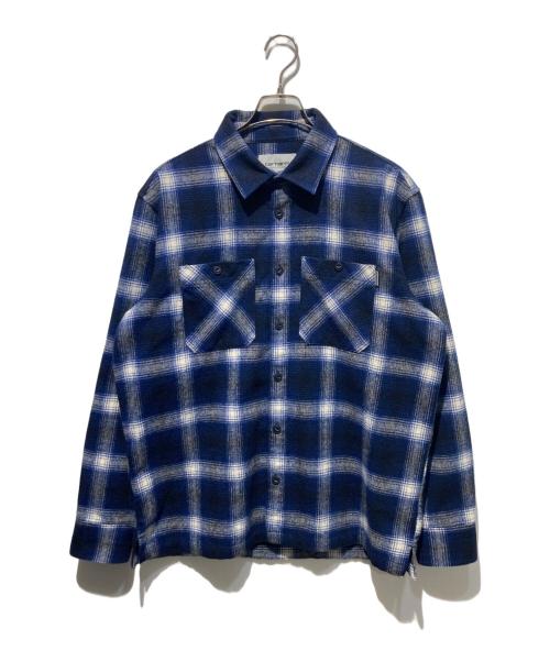 Carhartt WIP（カーハート ワークインプログレス）CARHARTT WIP (カーハート ワークインプログレス) L/S HALLECK  SHIRT ネイビー サイズ:Mの古着・服飾アイテム