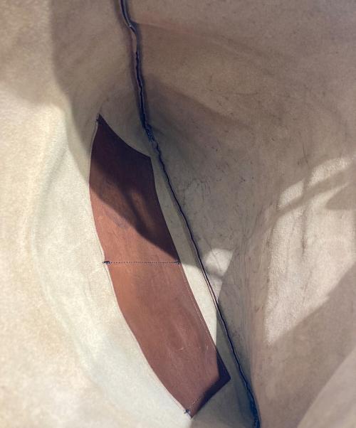 GANZO（ガンゾ）GANZO (ガンゾ) SACCHETTO2 レザーハンドバッグ ブラウンの古着・服飾アイテム