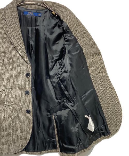 POLO RALPH LAUREN（ポロ・ラルフローレン）POLO RALPH LAUREN (ポロ・ラルフローレン) ヘリンボーンジャケット ベージュの古着・服飾アイテム