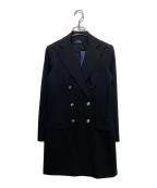 POLO RALPH LAURENポロ・ラルフローレン）の古着「ダブルブレスト ウール ブレザー」｜ブラック