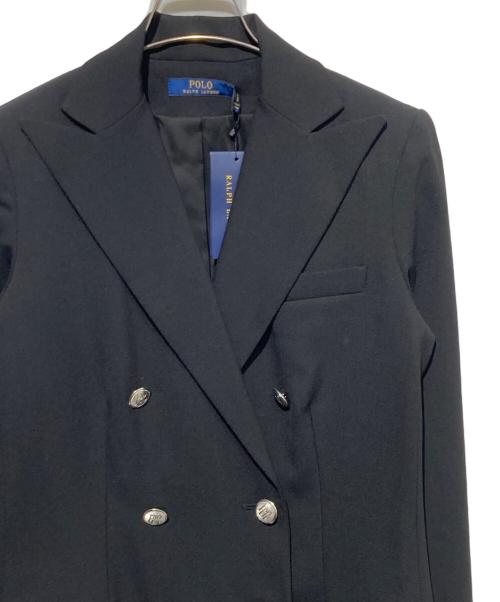 POLO RALPH LAUREN（ポロ・ラルフローレン）POLO RALPH LAUREN (ポロ・ラルフローレン) ダブルブレスト ウール ブレザー ブラックの古着・服飾アイテム