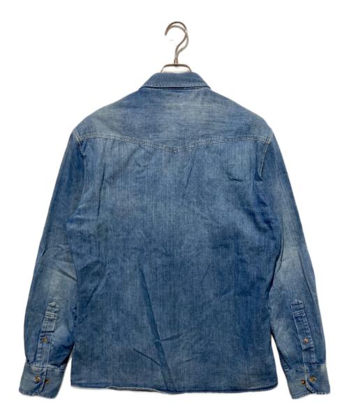 BRUNELLO CUCINELLI（ブルネロクチネリ）BRUNELLO CUCINELLI (ブルネロクチネリ) デニムシャツ インディゴ サイズ:Lの古着・服飾アイテム