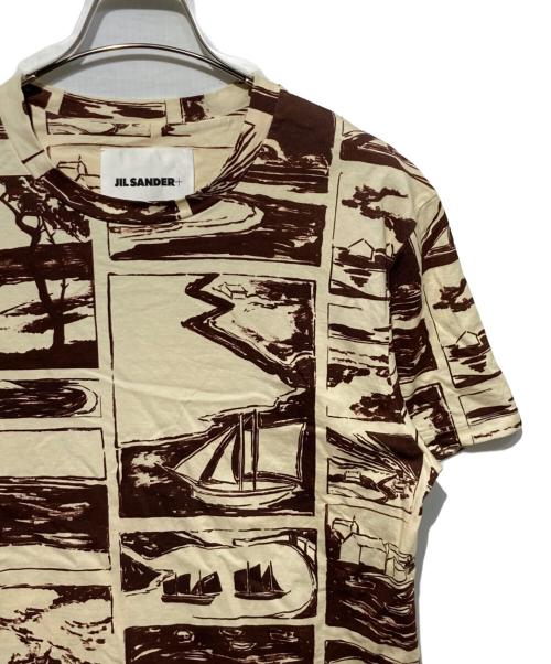 JIL SANDER+（ジルサンダープラス）JIL SANDER+ (ジルサンダープラス) 総柄Tシャツ ベージュ サイズ:Sの古着・服飾アイテム