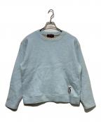 CABANキャバン）の古着「ウールコットンダブルフェイス クルーネックプルオーバー」｜ブルー