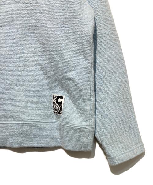 CABAN（キャバン）CABaN (キャバン) ウールコットンダブルフェイス クルーネックプルオーバー ブルー サイズ:Mの古着・服飾アイテム