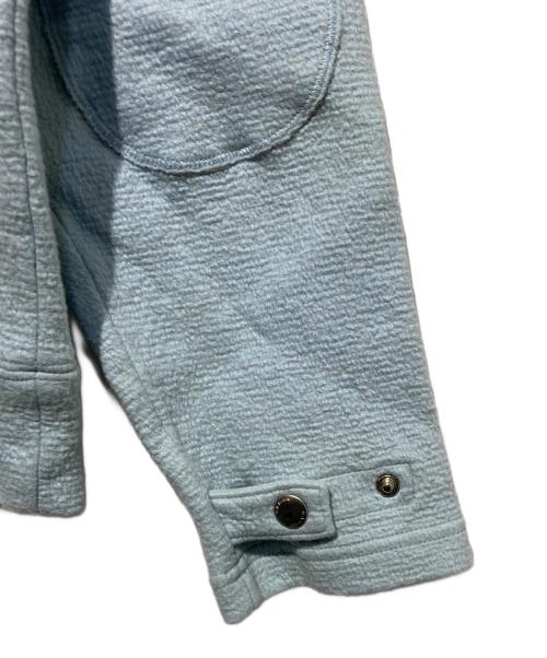 CABAN（キャバン）CABaN (キャバン) ウールコットンダブルフェイス クルーネックプルオーバー ブルー サイズ:Mの古着・服飾アイテム