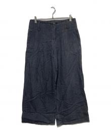 LIMI feu（リミフゥ）の古着「リネンワイドパンツ」｜グレー