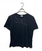Saint Laurent Parisサンローランパリ）の古着「プリントTシャツ」｜ブラック