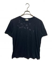 Saint Laurent Paris（サンローランパリ）の古着「プリントTシャツ」｜ブラック
