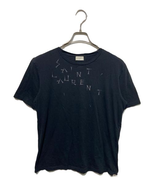 Saint Laurent Paris（サンローランパリ）Saint Laurent Paris (サンローランパリ) プリントTシャツ ブラック サイズ:Sの古着・服飾アイテム