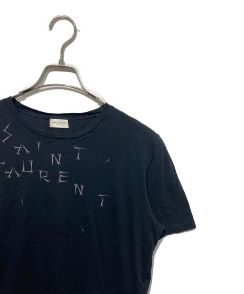 Saint Laurent Paris（サンローランパリ）Saint Laurent Paris (サンローランパリ) プリントTシャツ ブラック サイズ:Sの古着・服飾アイテム