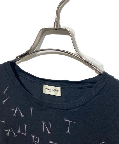 Saint Laurent Paris（サンローランパリ）Saint Laurent Paris (サンローランパリ) プリントTシャツ ブラック サイズ:Sの古着・服飾アイテム