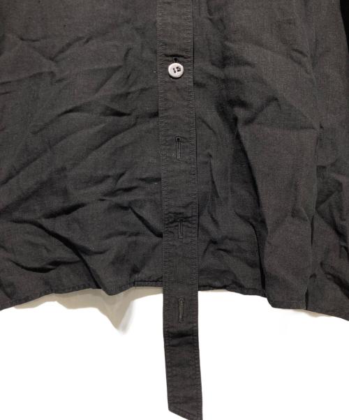 YOHJI YAMAMOTO（ヨウジヤマモト）YOHJI YAMAMOTO (ヨウジヤマモト) リネンロングシャツ ブラック サイズ:2の古着・服飾アイテム