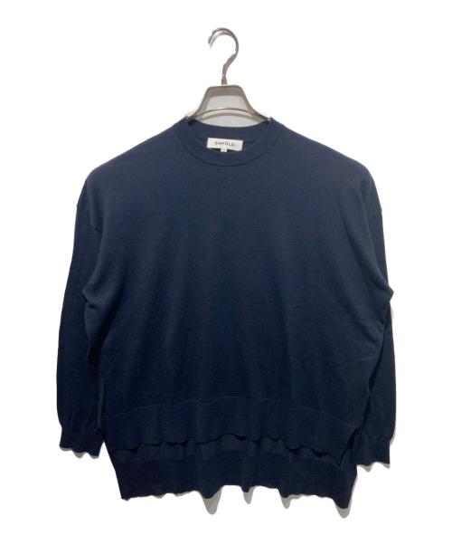 ENFOLD（エンフォルド）ENFOLD (エンフォルド) シルクカシミヤ混ニット ブラック サイズ:38の古着・服飾アイテム