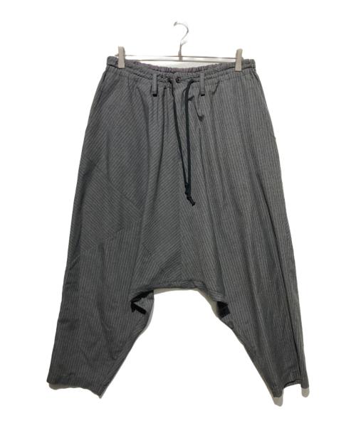 s'yte（サイト）s'yte (サイト) STRIPED SAROUEL PANTS グレー サイズ:3の古着・服飾アイテム