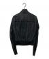 RICK OWENS (リックオウエンス) ラムレザー切替ブルゾン ブラック サイズ:40：30000円
