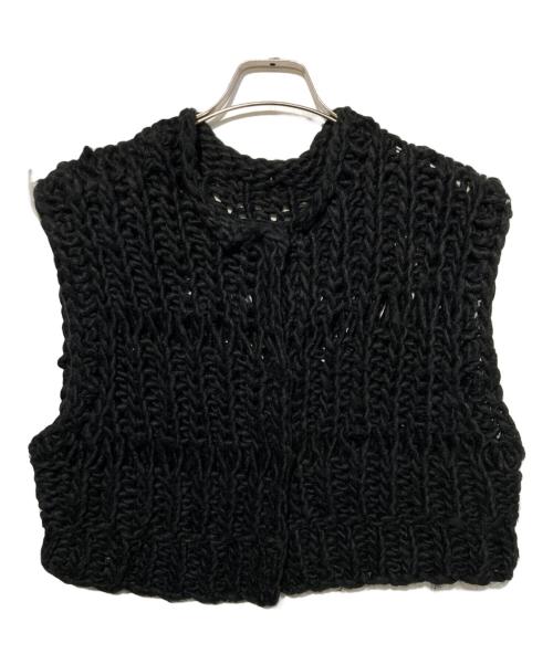 TODAYFUL（トゥデイフル）TODAYFUL (トゥデイフル) チャンキーハンドニットベスト ブラック サイズ:freeの古着・服飾アイテム