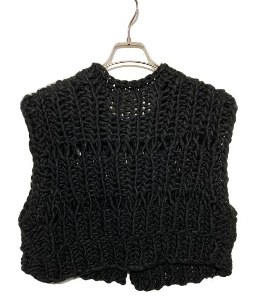 TODAYFUL（トゥデイフル）TODAYFUL (トゥデイフル) チャンキーハンドニットベスト ブラック サイズ:freeの古着・服飾アイテム