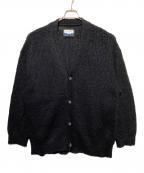 MAISON SPECIALメゾンスペシャル）の古着「ブラッシュドモヘヤプライム オーバーVネックニットカーディガン」｜ブラック