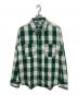 WAREHOUSE（ウエアハウス）の古着「3104 フランネルシャツ」｜グリーン