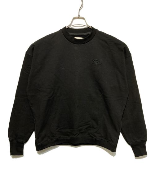 WIND AND SEA（ウィンダンシー）WIND AND SEA (ウィンダンシー) 刺繍スウェット ブラック サイズ:Ｓの古着・服飾アイテム