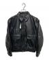 JACKROSE（ジャックローズ）の古着「JE LAMB LEATHER A-2 JACKET」｜ブラック