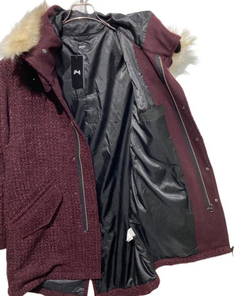 glamb（グラム）glamb (グラム) High Neck Mods Coat ワインレッド サイズ:Lの古着・服飾アイテム