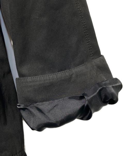 BURBERRY BLUE LABEL（バーバリーロンドンブルーレーベル）BURBERRY BLUE LABEL (バーバリーロンドンブルーレーベル) フリルカラーティアードコート ブラック サイズ:38の古着・服飾アイテム