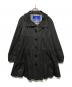 BURBERRY BLUE LABEL（バーバリーロンドンブルーレーベル）の古着「フリルカラーティアードコート」｜ブラック