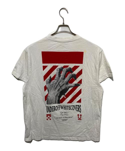 OFFWHITE（オフホワイト）OFFWHITE (オフホワイト) UNDERCOVER (アンダーカバー) バックハンドプリントTシャツ ホワイト サイズ:Mの古着・服飾アイテム