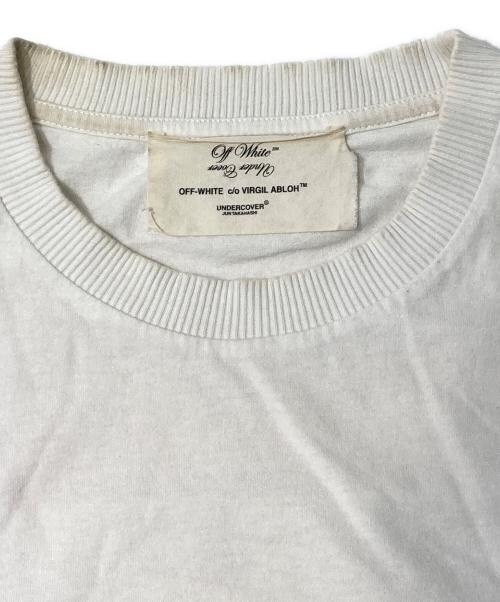 OFFWHITE（オフホワイト）OFFWHITE (オフホワイト) UNDERCOVER (アンダーカバー) バックハンドプリントTシャツ ホワイト サイズ:Mの古着・服飾アイテム