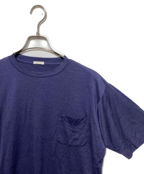 COMOLI（コモリ）COMOLI (コモリ) ウール天竺 半袖クルーTシャツ ネイビー サイズ:2の古着・服飾アイテム