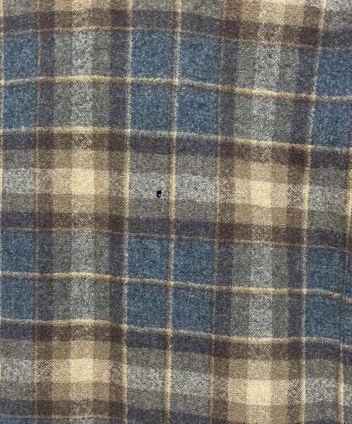 PENDLETON（ペンドルトン）PENDLETON (ペンドルトン) 70s ボードシャツ ブラウン×グレー サイズ:Lの古着・服飾アイテム
