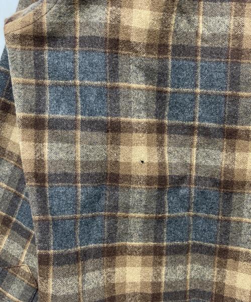 PENDLETON（ペンドルトン）PENDLETON (ペンドルトン) 70s ボードシャツ ブラウン×グレー サイズ:Lの古着・服飾アイテム