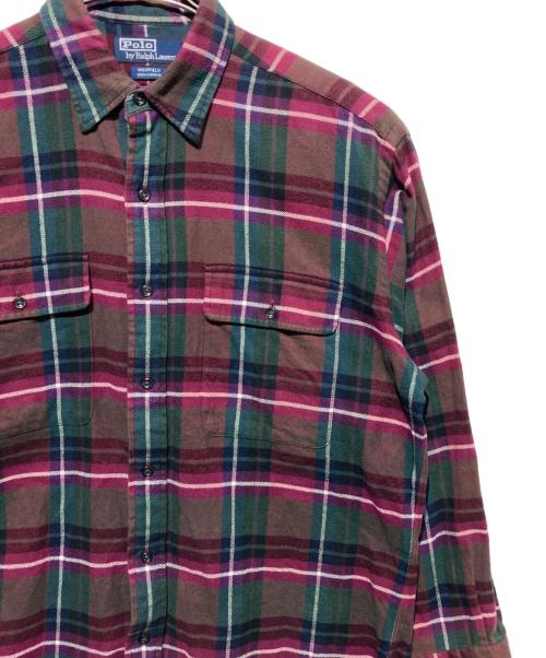 RALPH LAUREN（ラルフローレン）RALPH LAUREN (ラルフローレン) WHITFIELD チェックシャツ レッド×グリーン サイズ:MLの古着・服飾アイテム