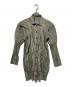PLEATS PLEASE（プリーツプリーズ）の古着「転写プリーツジャケット」｜オリーブ