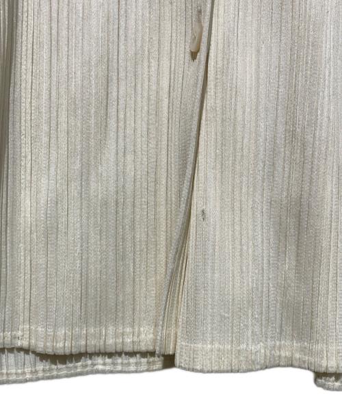 PLEATS PLEASE（プリーツプリーズ）PLEATS PLEASE (プリーツプリーズ) 長袖プリーツシャツ アイボリー サイズ:4の古着・服飾アイテム