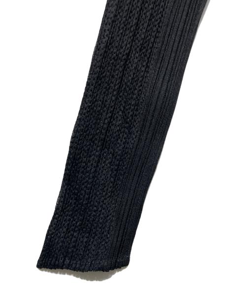 PLEATS PLEASE（プリーツプリーズ）PLEATS PLEASE (プリーツプリーズ) メッシュプリーツフーディ ブラック サイズ:3の古着・服飾アイテム