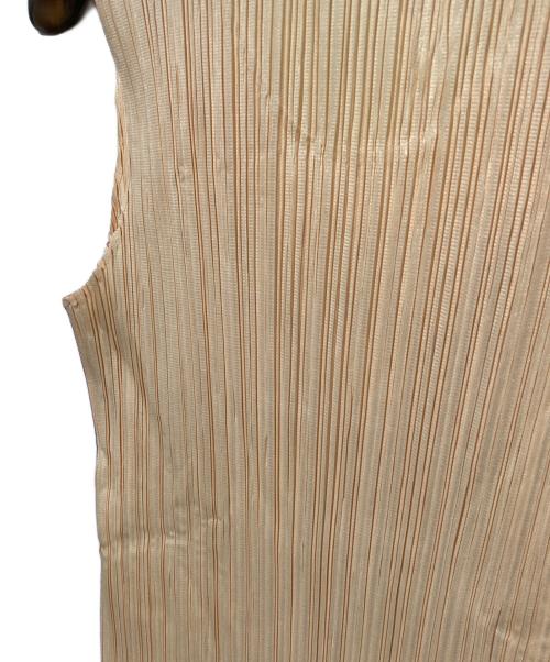 PLEATS PLEASE（プリーツプリーズ）PLEATS PLEASE (プリーツプリーズ) フローラルプリントプリーツドレス イエロー サイズ:4の古着・服飾アイテム