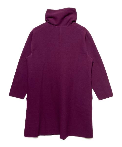 me ISSEY MIYAKE（ミーイッセイ ミヤケ）me ISSEY MIYAKE (ミーイッセイ ミヤケ) スタンドカラーコート パープル サイズ:- 未使用品の古着・服飾アイテム