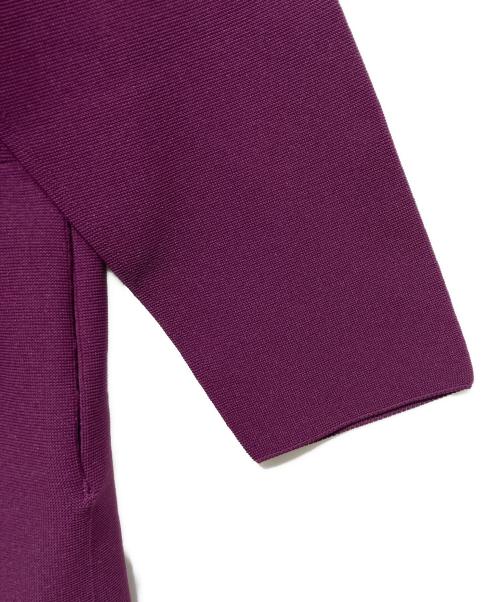 me ISSEY MIYAKE（ミーイッセイ ミヤケ）me ISSEY MIYAKE (ミーイッセイ ミヤケ) スタンドカラーコート パープル サイズ:- 未使用品の古着・服飾アイテム