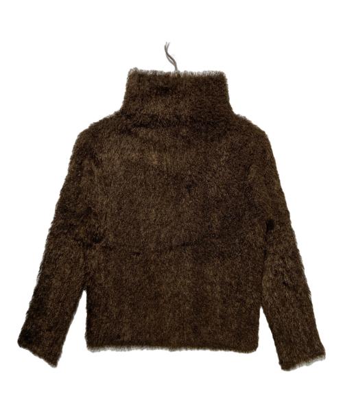 PLEATS PLEASE（プリーツプリーズ）PLEATS PLEASE (プリーツプリーズ) 裏プリーツフェイクファーカットソー ブラウン サイズ:4の古着・服飾アイテム