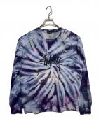 stussyステューシー）の古着「タイダイスウェット」｜パープル